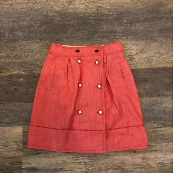 Magaschoni Dresses & Skirts - Magaschoni Red skirt no size but added measurements EUC